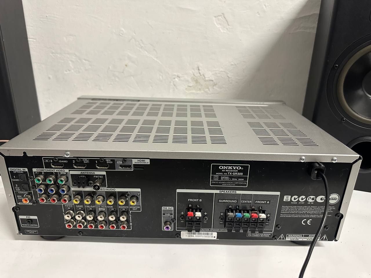 5.1 Amplituner Onkyo TX-SR 309, 5*125 Wat