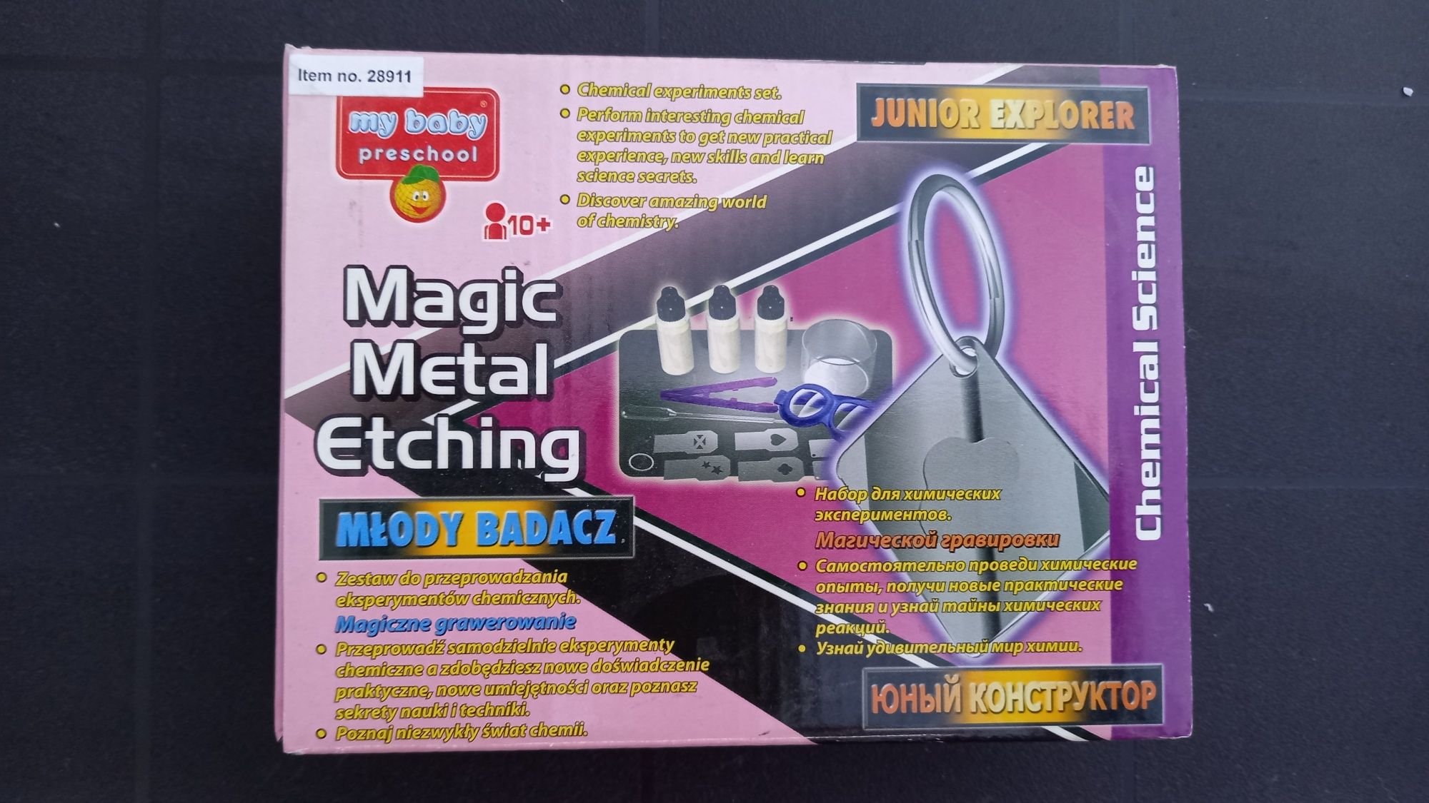 Magic Metal Etching - Zestaw małego chemika