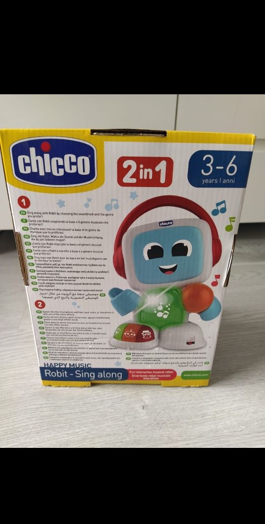 Robit Sing Along Chicco Happy Music śpiewający robot Interaktywny