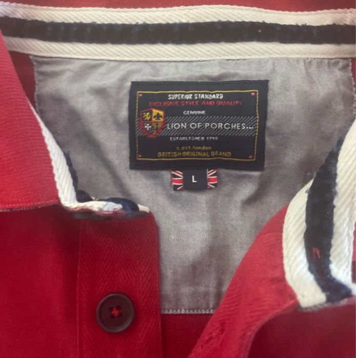 Polo Porches vermelho