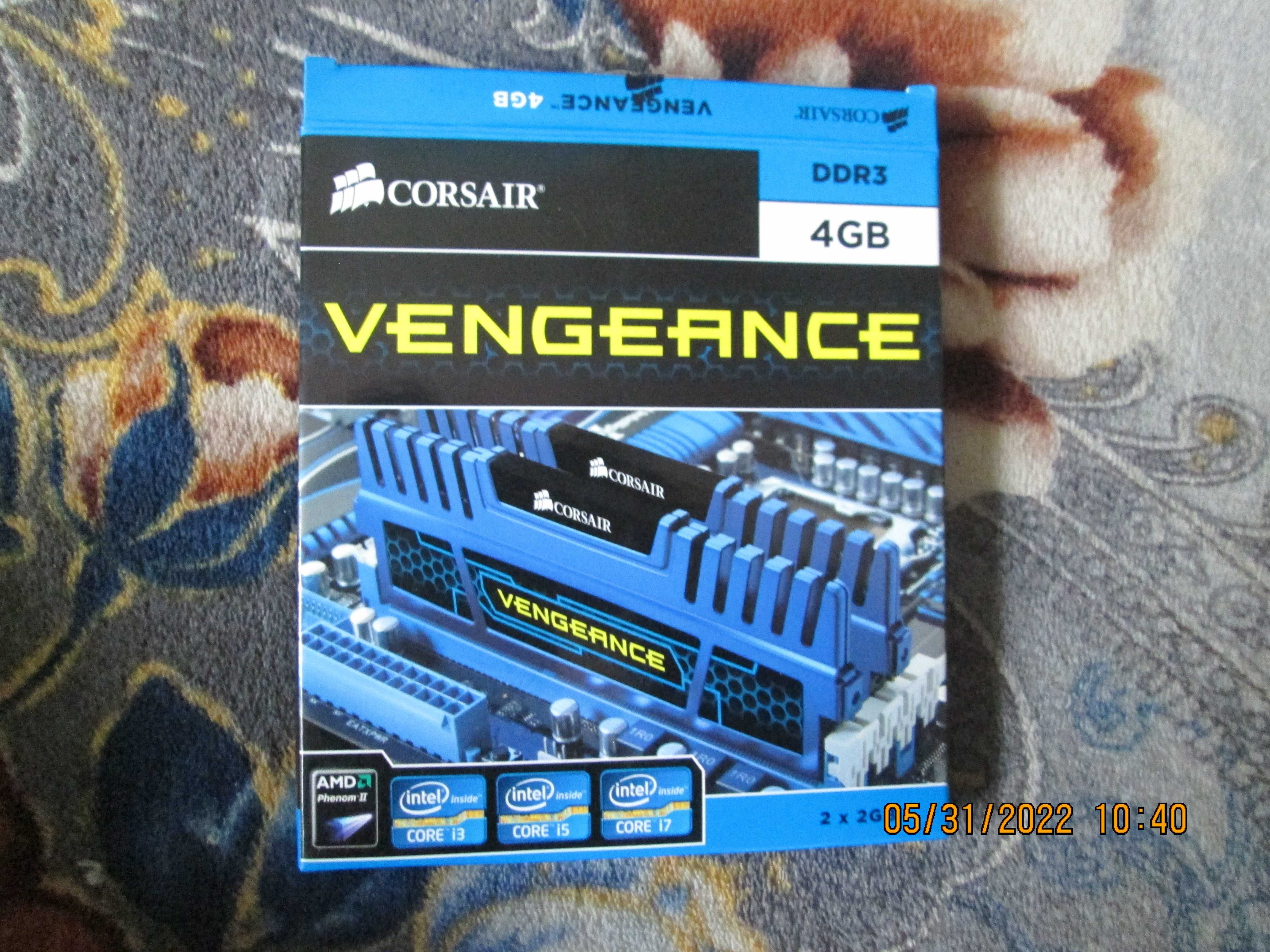 Corsair DDR3-1600 4096MB PC3-12800 Vengeance (CMZ4GX3M2A1600C9B) Blue