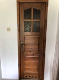 Drewniane drzwi łazienkowe 60x200
