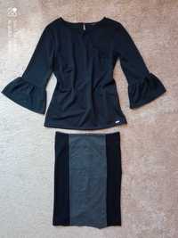 Zestaw elegancka bluzka Mohito mini spódniczka r. S, M r. 36 38