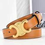 Pasek paski Celine Paris 2,8cm zloty logowany czarny brazowy