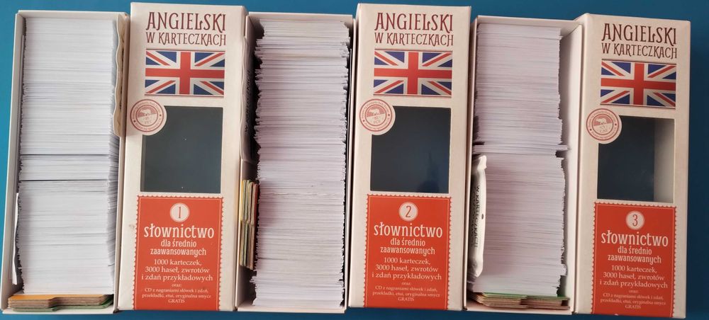 Angielski W Karteczkach 1+2+3. Słownictwo dla średniozaawansowanych.