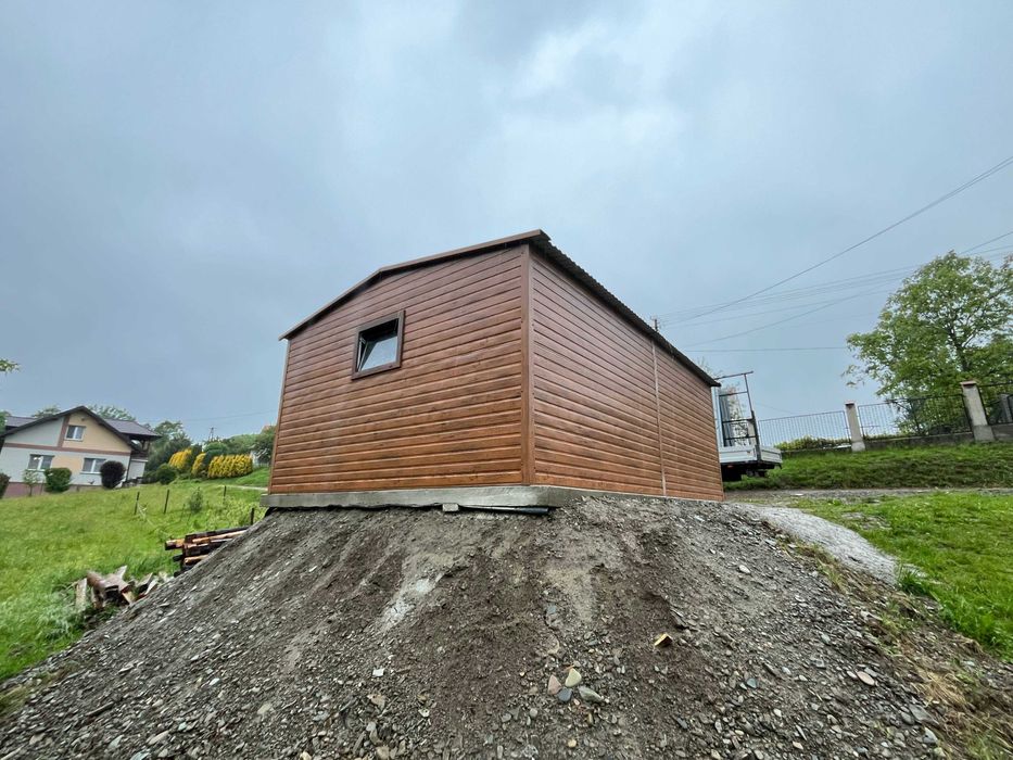 Garaż blaszany Blaszak 4x6 Dach dwuspadowy