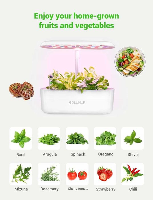 Zestaw do uprawy hydroponicznej GOLUMUP 26 W