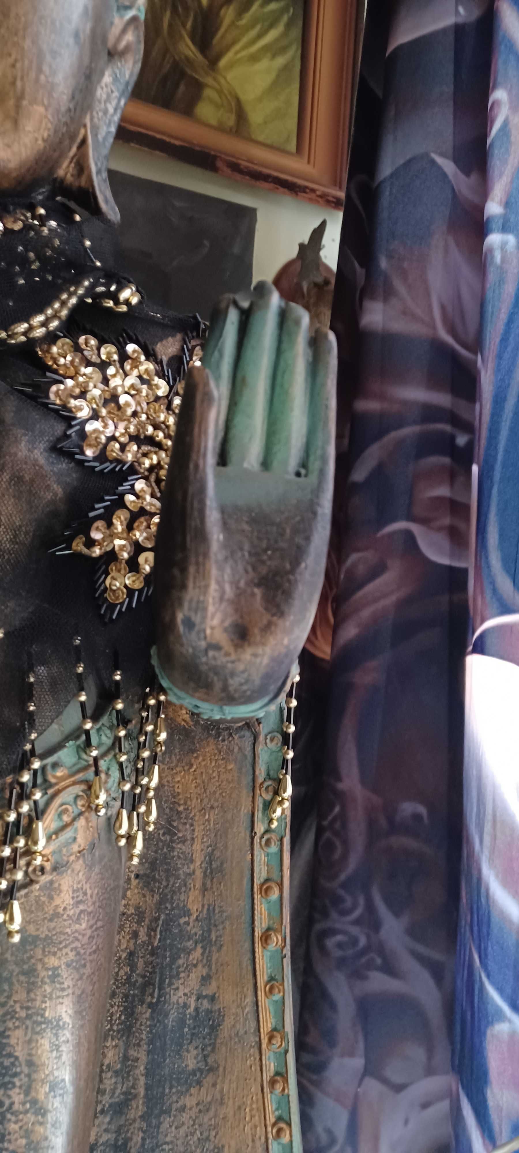 rzeżba 118cm wysoka ciężka plastyczna Budda brak lew barku PILNIE
