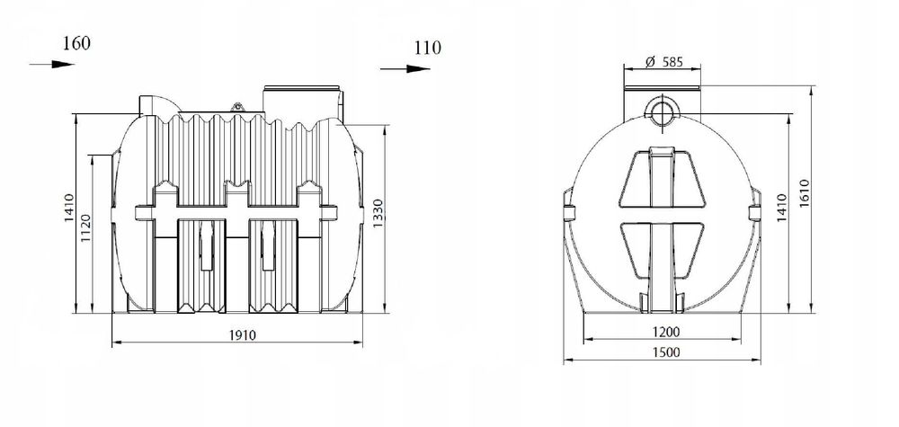 Ekologiczna Przydomowa Oczyszczalnia Ścieków 3000L - Drenaż Poletko