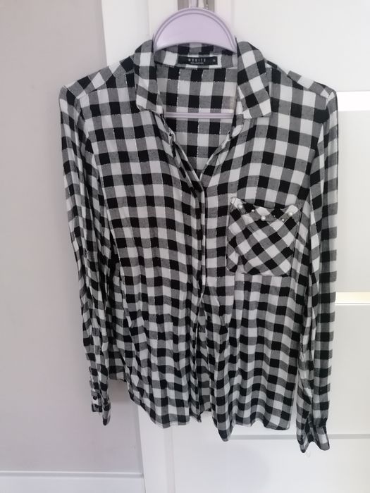 Koszula damska w kratę rozmiar 36 Mohito