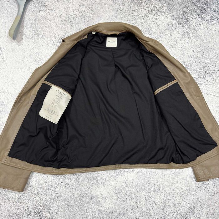 Мужская кожаная косуха Selected Homme