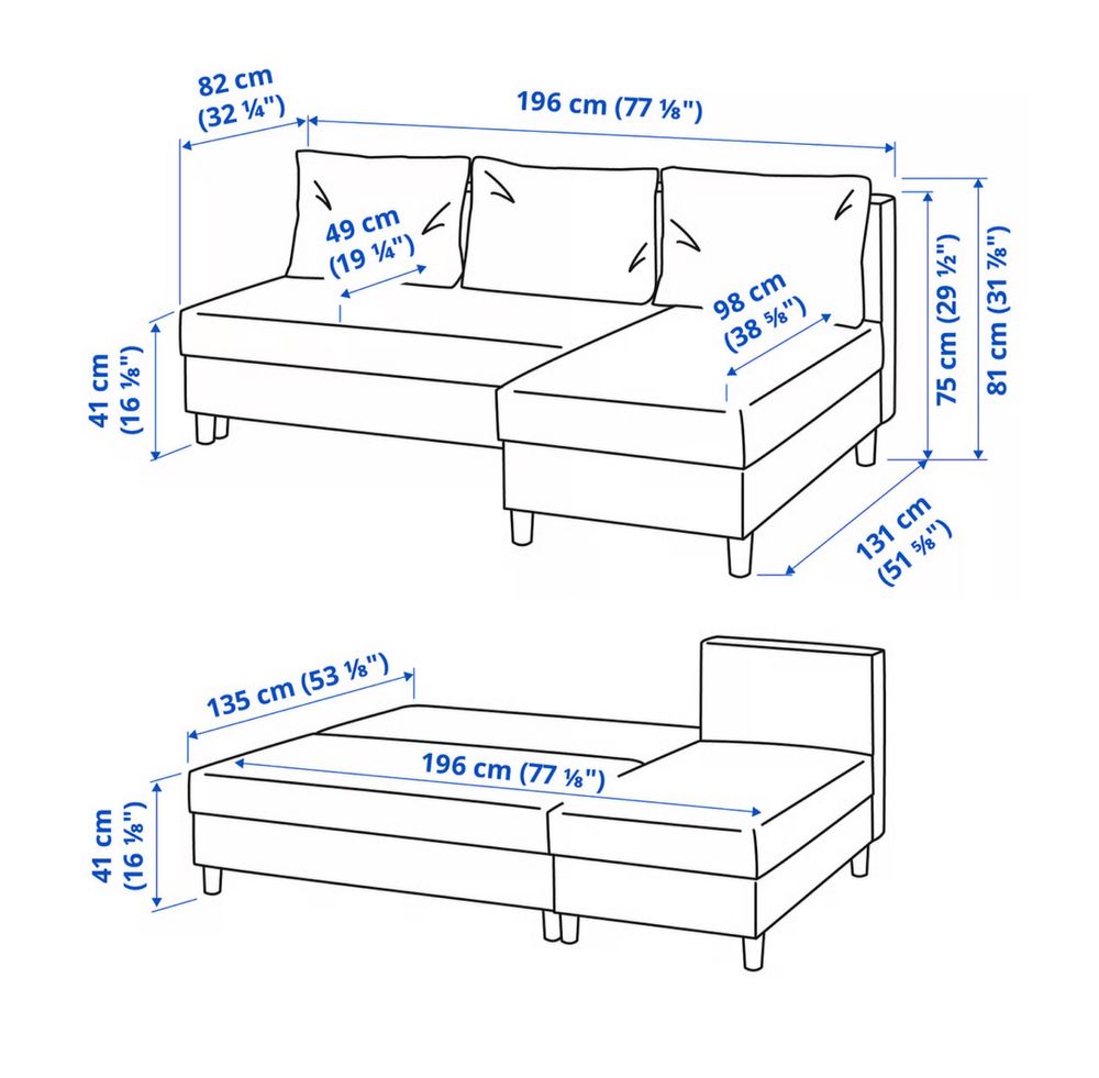 Sofa narożnik IKEA