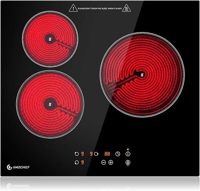 AMZCHEF FS-R55S-PRS01B płyta ceramiczna grzewcza ze szkła ceramicznego