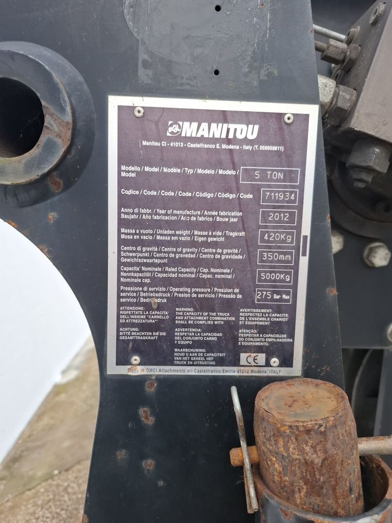 Guincho  hidráulico manitou