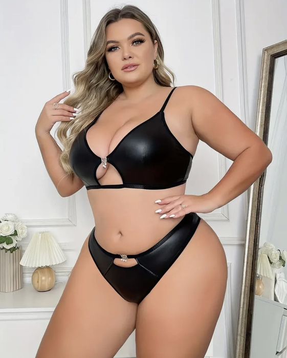 Комплект білизни з еко шкіри ХЛ-4ХЛ є опт