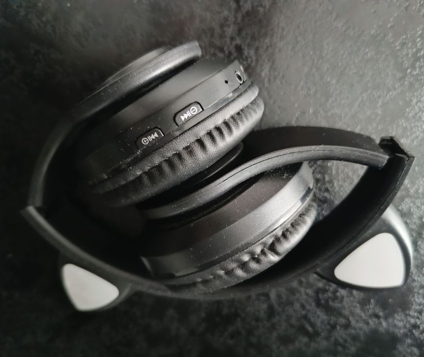 Słuchawki Bluetooth nauszne kotki
