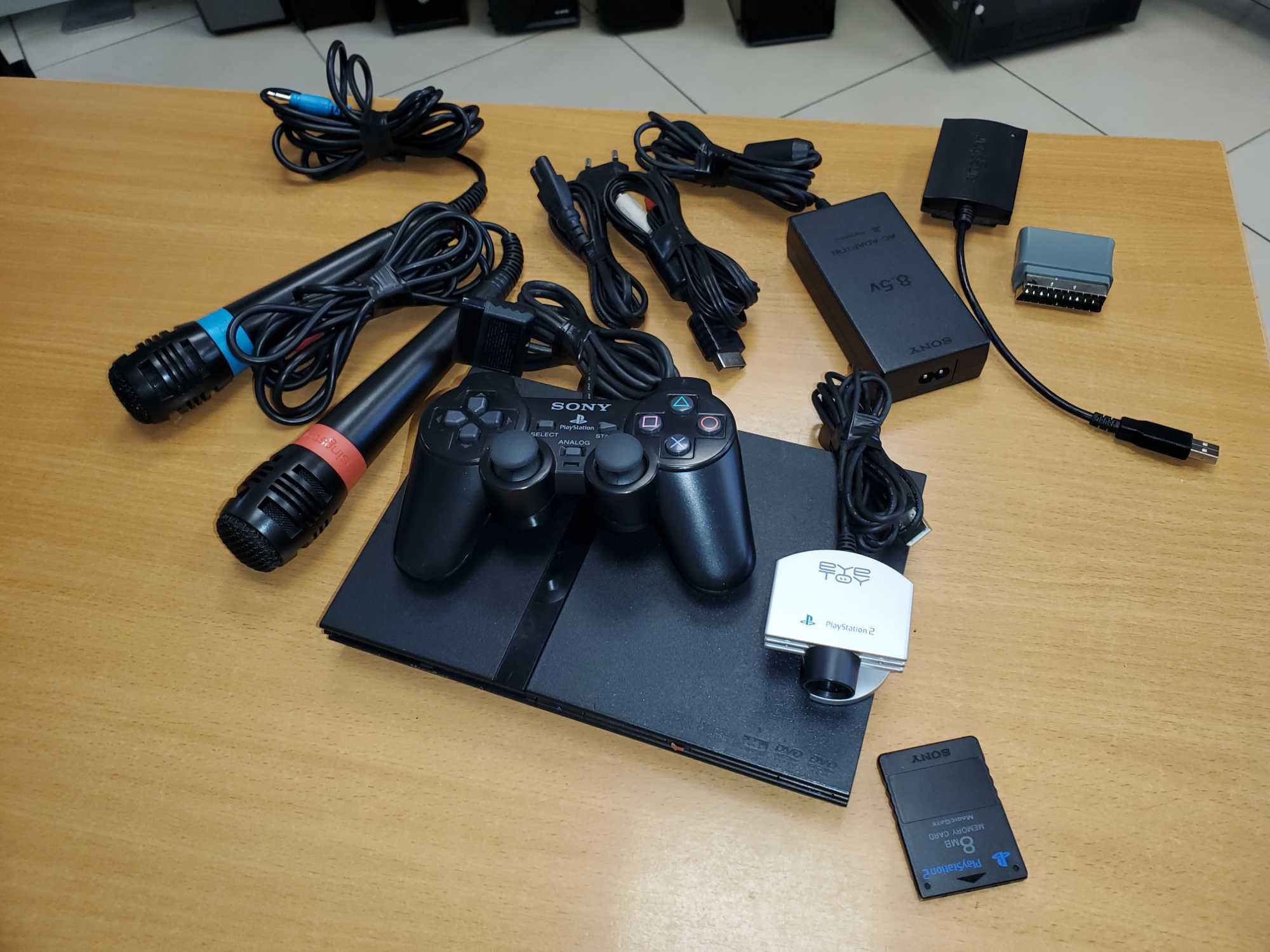 Konsola PS2 Slim Pad Mikrofony