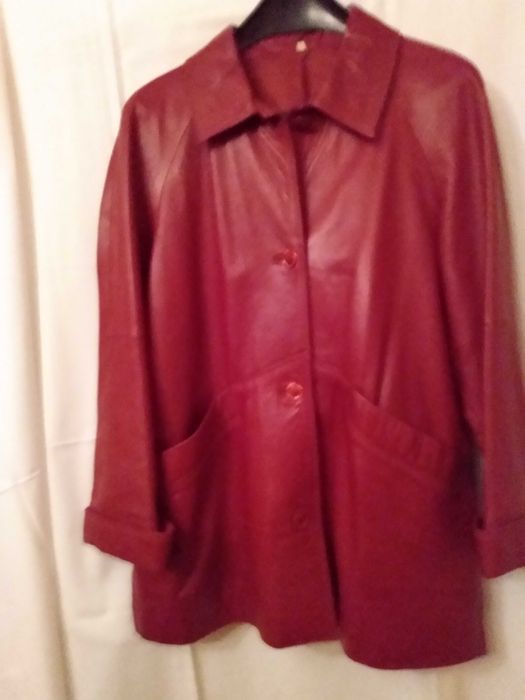 Kurtka-płaszczyk skórzany