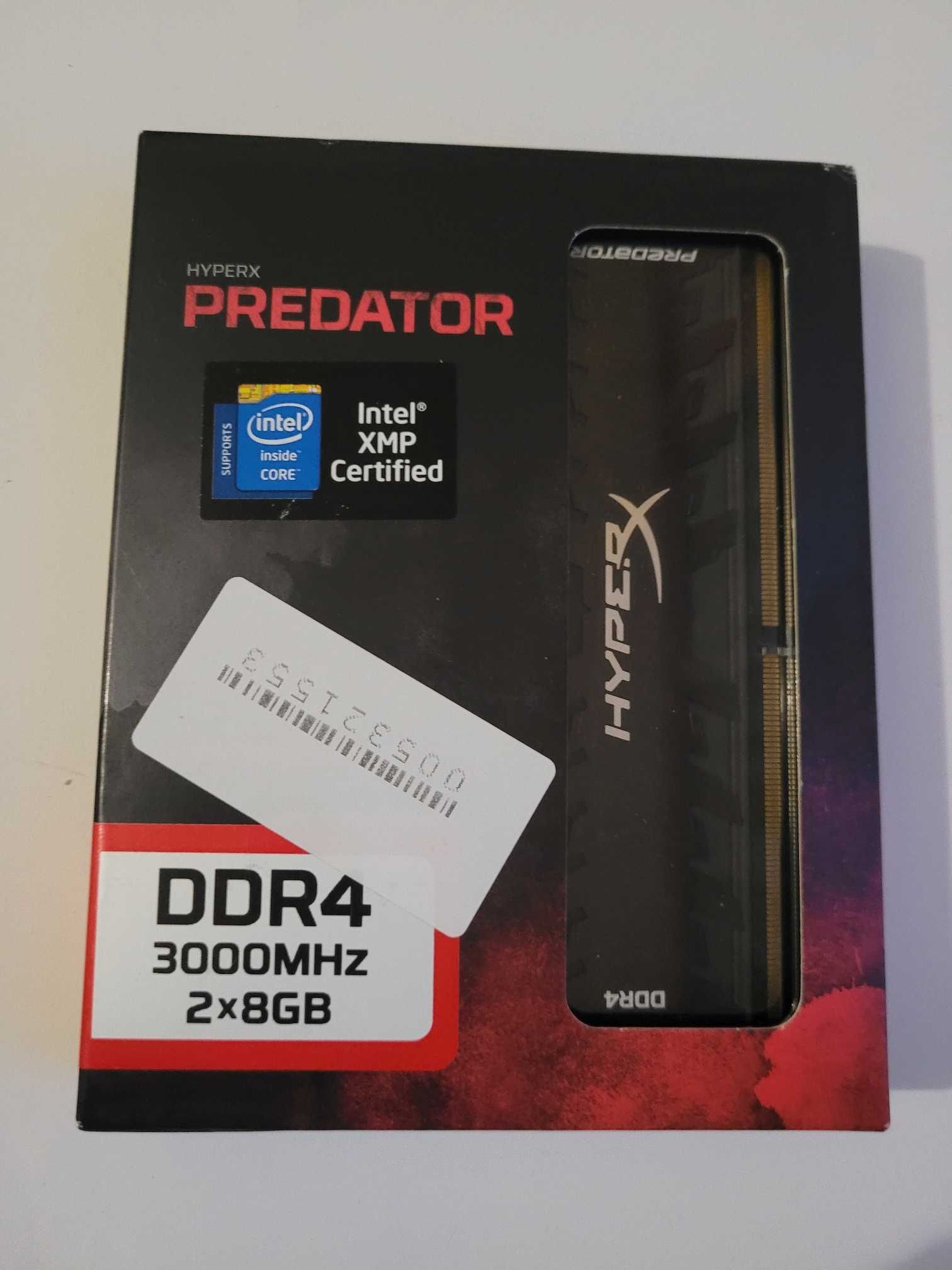 Оперативна  пам'ять  Kingston DDR4  16GB(2X8)  hyperX   predator 2 шт.