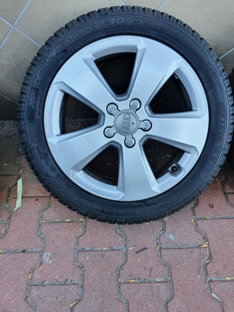 Oryginalne Felgi 17" Audi A3 5x112 Et48+205.50.17 Dunlop