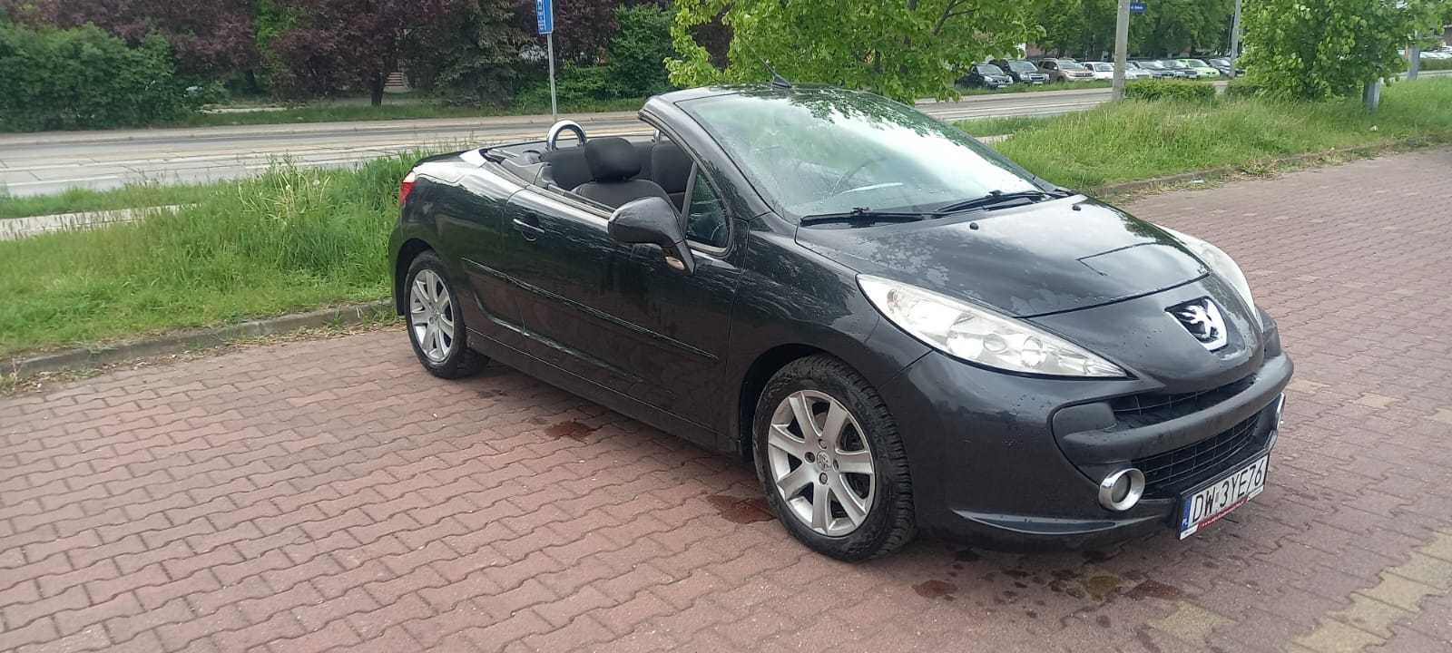 Peugeot 207 CC 2008  rok 1.6 diesel cabriolet ,czarny