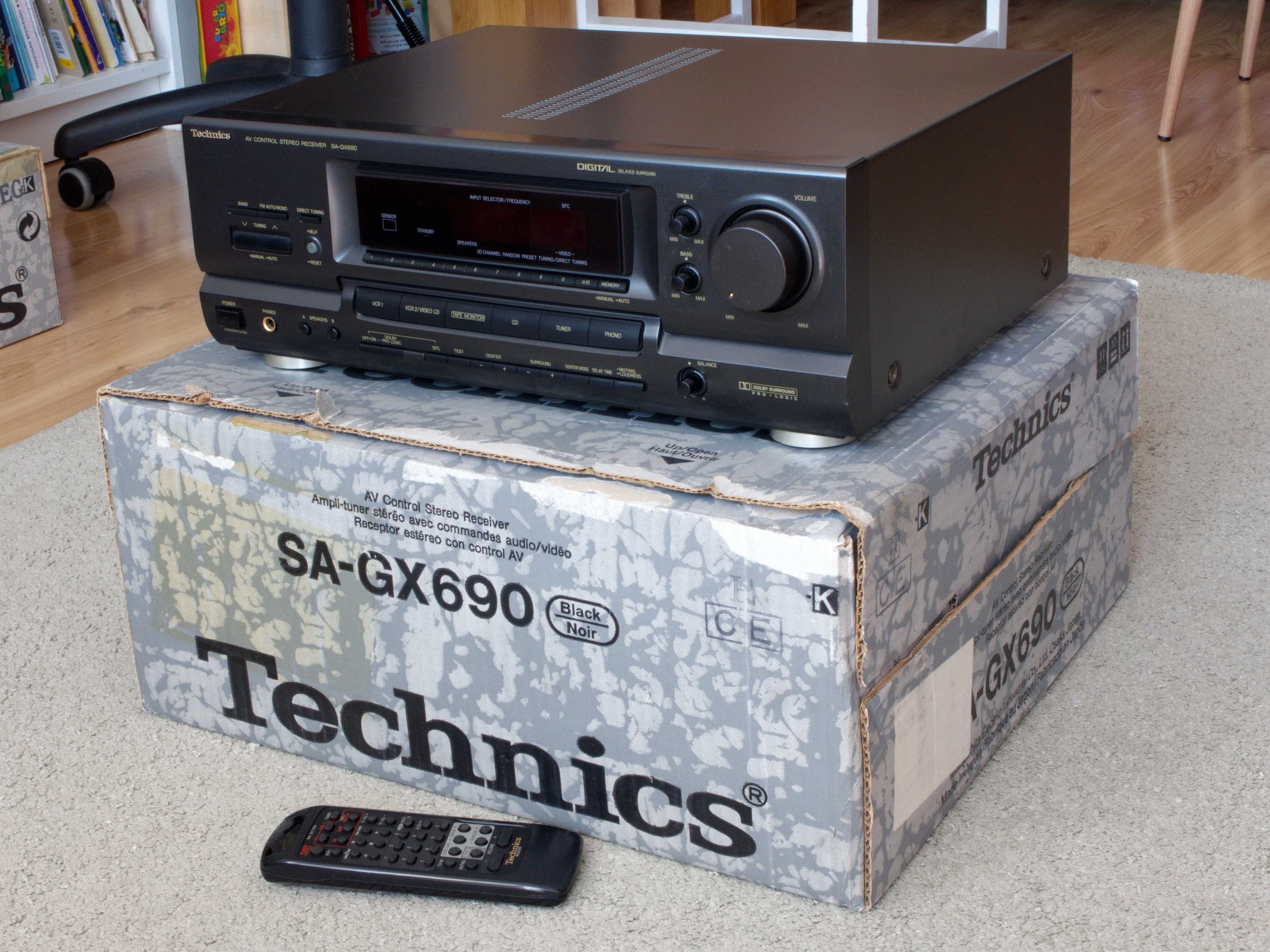 Technics Amplituner SA-GX690 Compact Disc SL-PS770A Deck RS-AZ6 NOWY