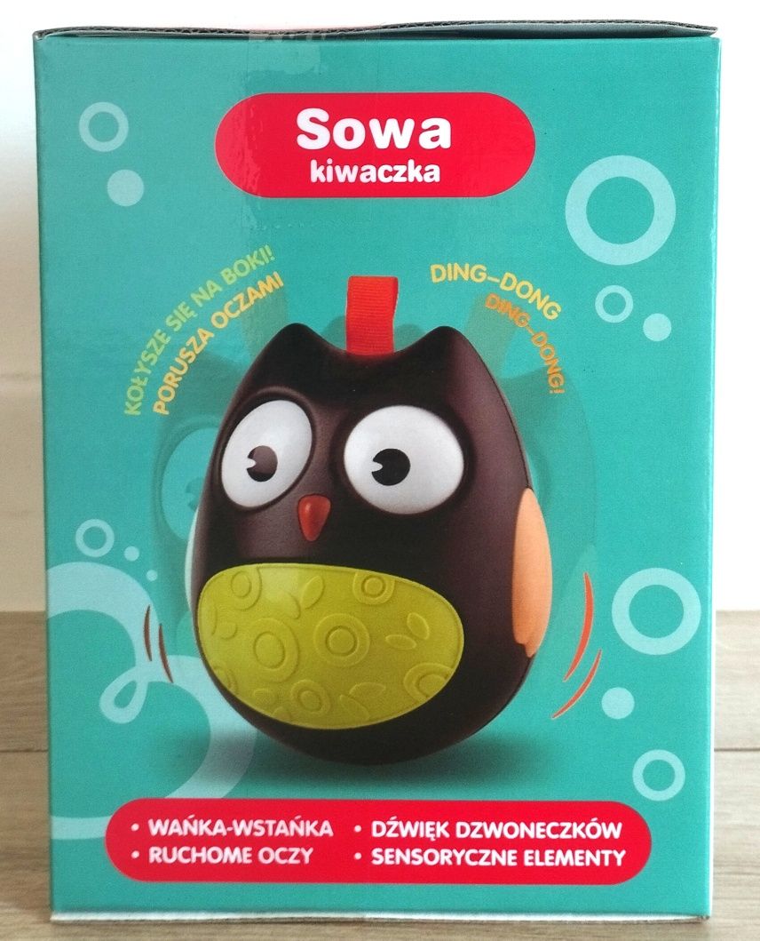 Wańka wstańka Sowa kiwaczka czarna sówka