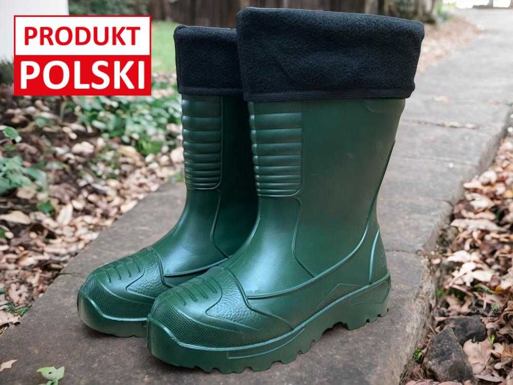 Nowe Kalosze Buty Piankowe EVA Ocieplane Lekkie Gumowce r. 43-46