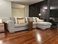 Sofá Cinzento com chaise longue