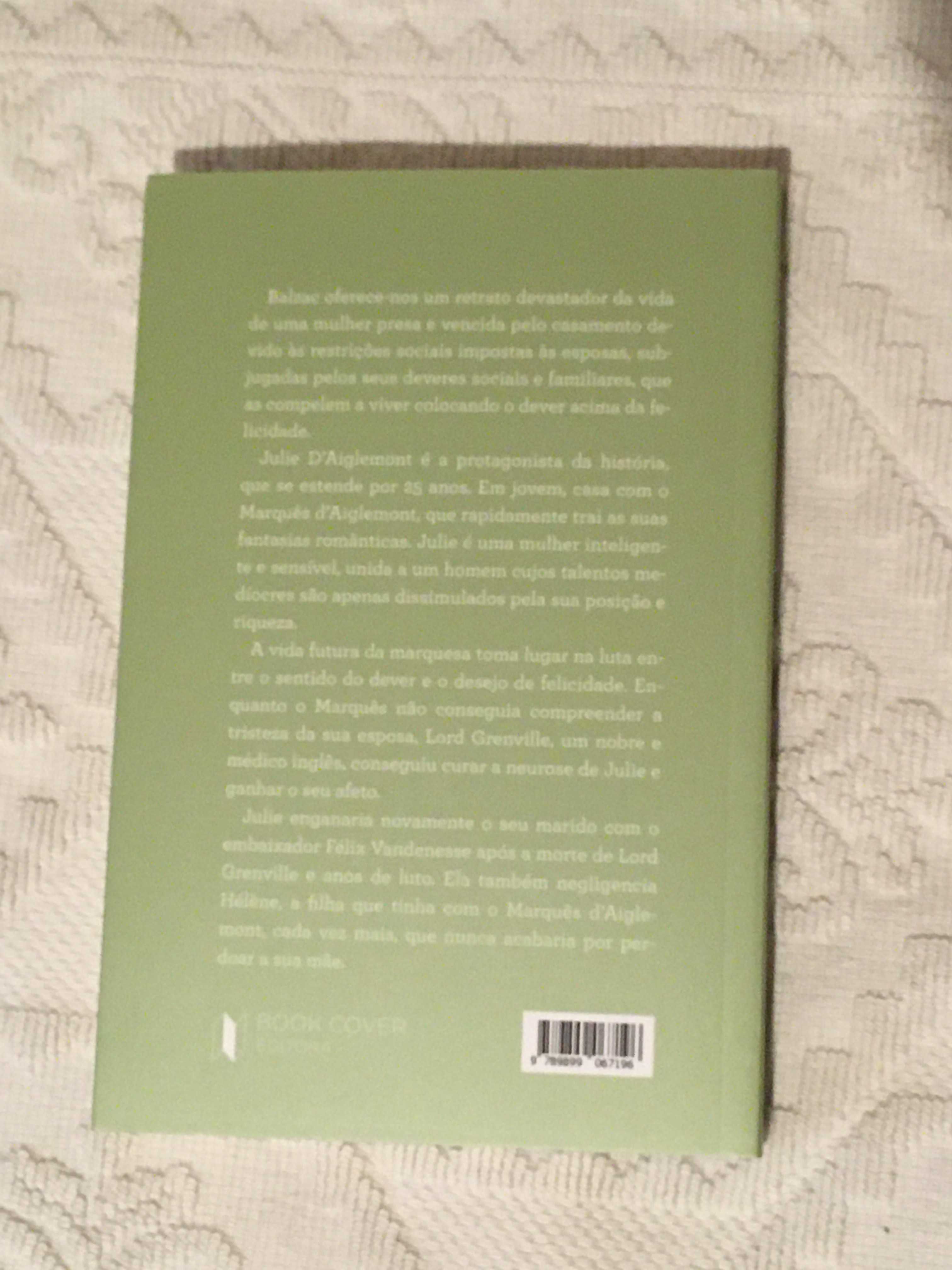 Livro "A mulher de trinta anos" de Honoré de Balzac