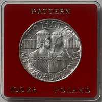 Moneta 100 zł 1966 Mieszko i Dąbrówka półpostacie próba srebro