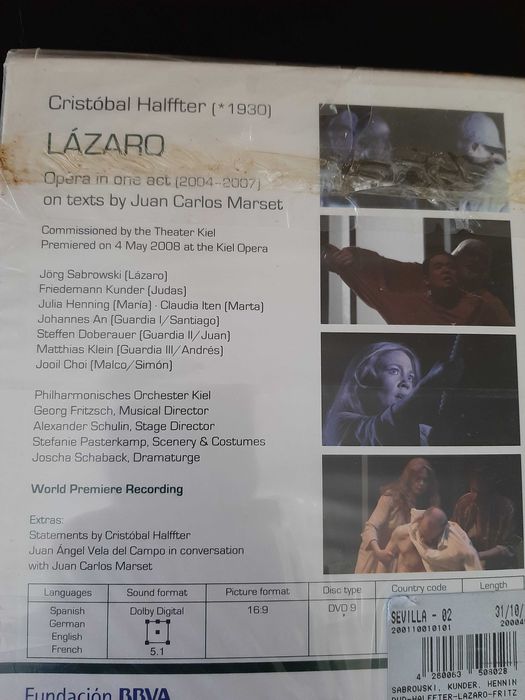 Cristóbal Halffter – Lázaro – Philharmo Orchester Kiel, Georg Fritzsch