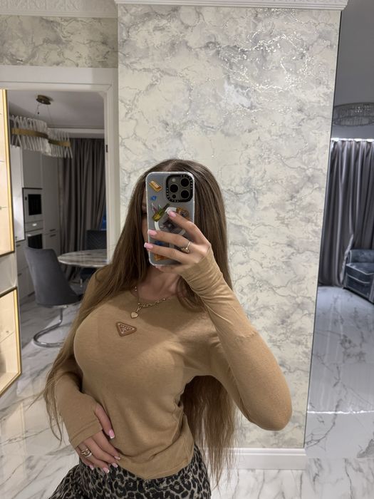 Бежевый лонг люкс бренд s,m