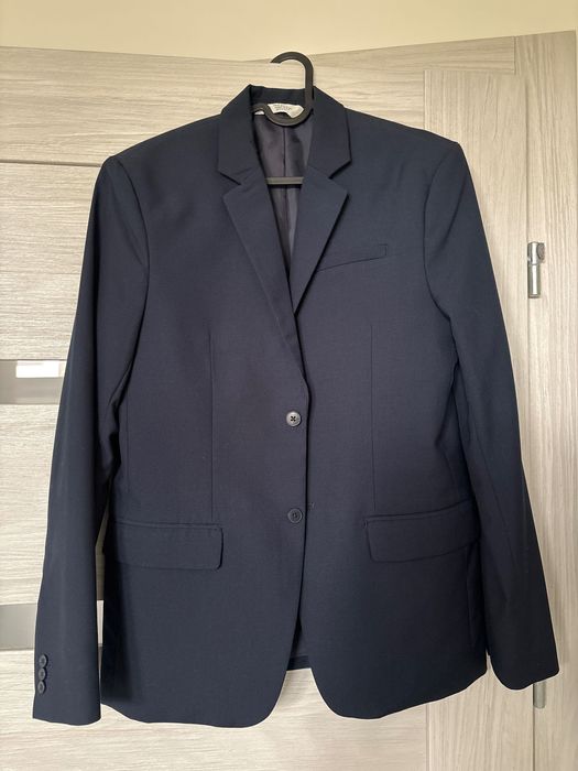 Granatowy garnitur chłopięcy H&M rozm. 170