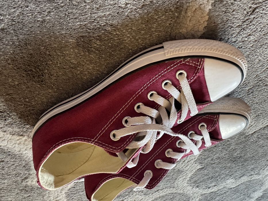 Converse niskie bordowe