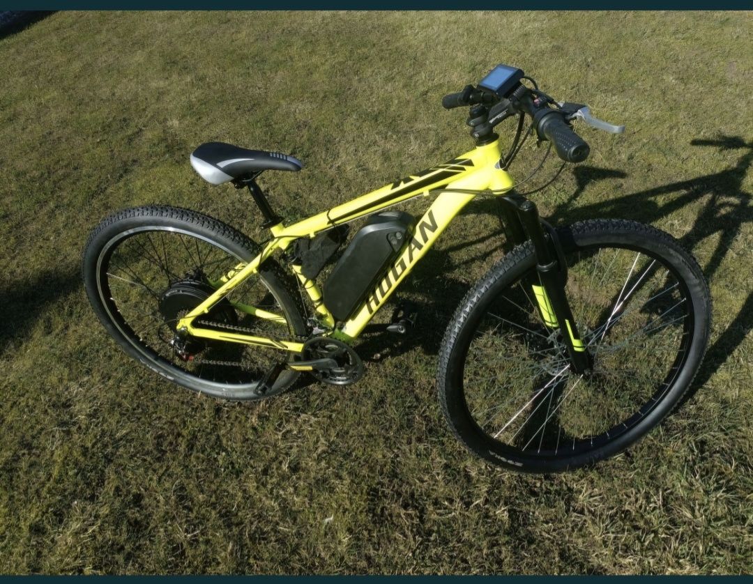 Rower elektryczny żółta strzała:)