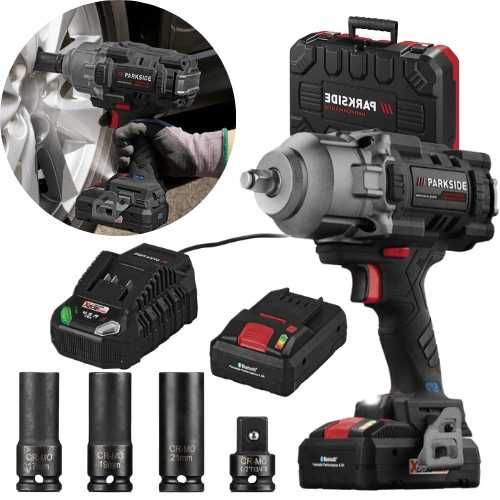 Klucz udarowy Parkside 20 V 4 Ah PASSP 20-Li C4 +aku i ładowarka