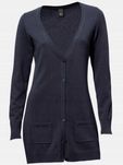 Granatowy sweter zapinany na guziki 40/42