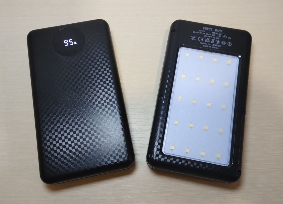 Корпус повербанка розбірний, 6*18650 акб, з підсвіткою, powerbank