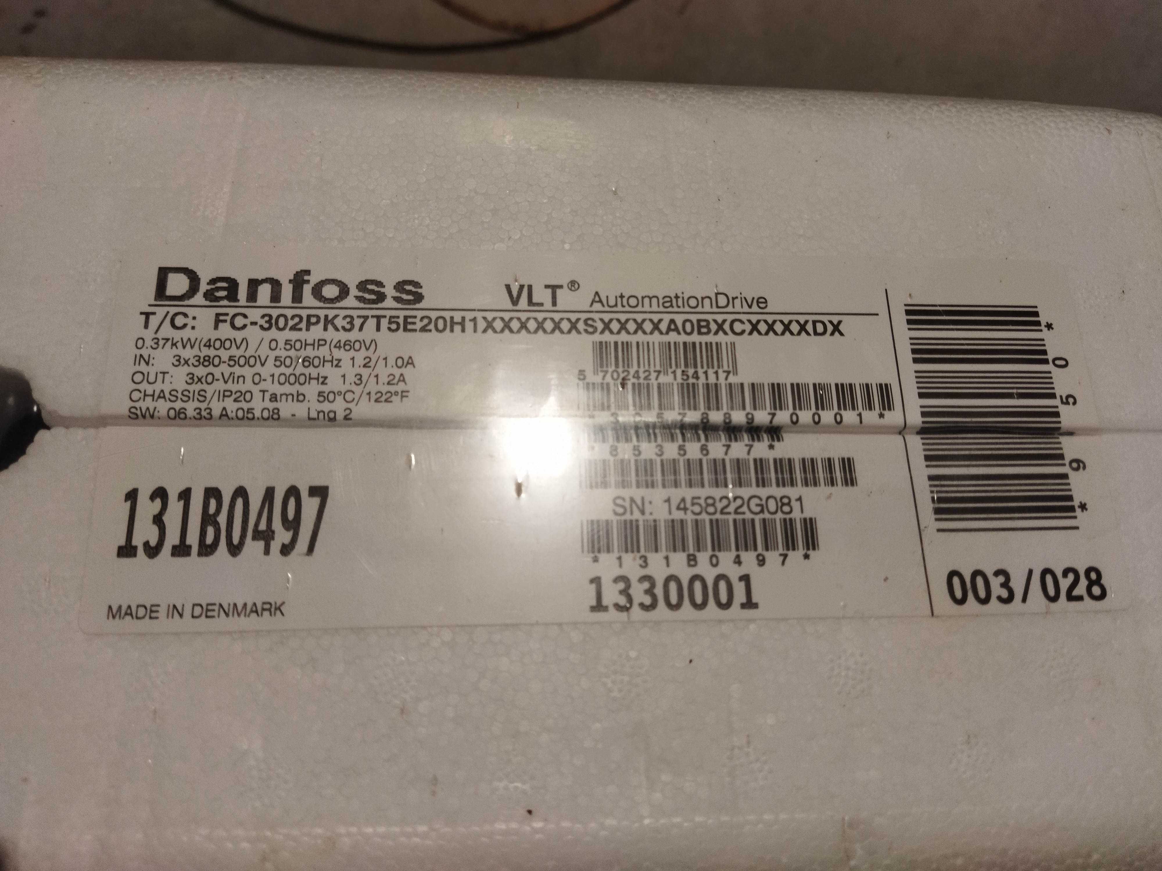 Przekształtnik częstotliwości falownik danfoss nowy,uzywany