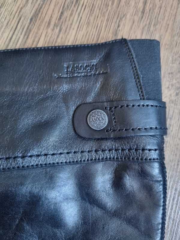 Kozaki Lasocki skóra