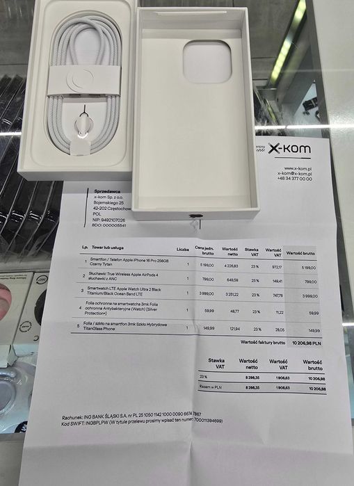 Iphone 16 Pro 256GB Bat 100% GWARANCJA! Telakces Felicity *Raty 0%