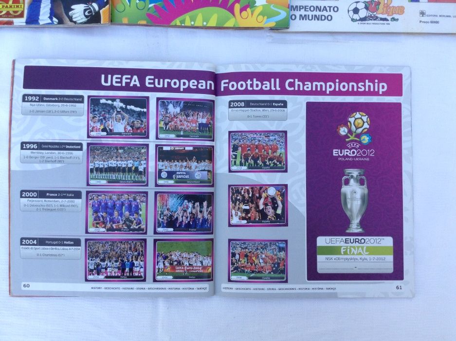 Caderneta EURO 2012 UEFA PANINI completa - Futebol + álbum Extra vazio