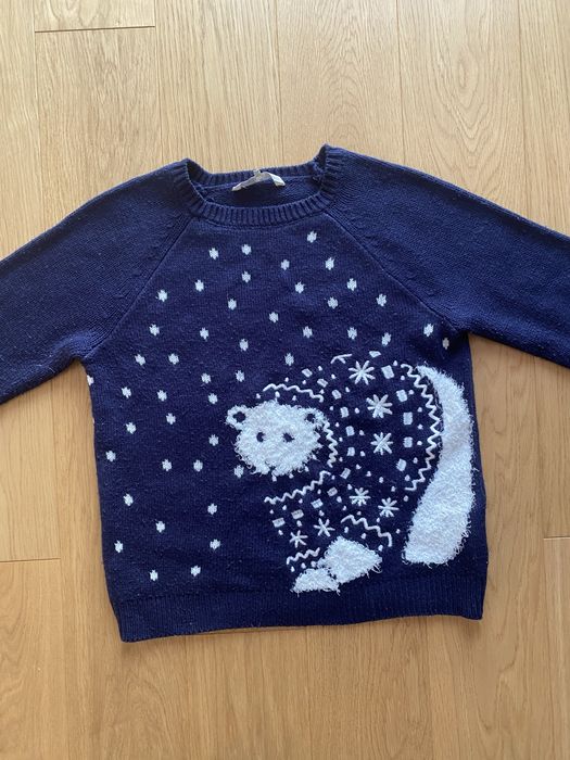 Sweter clockhouse L sweter z misiem