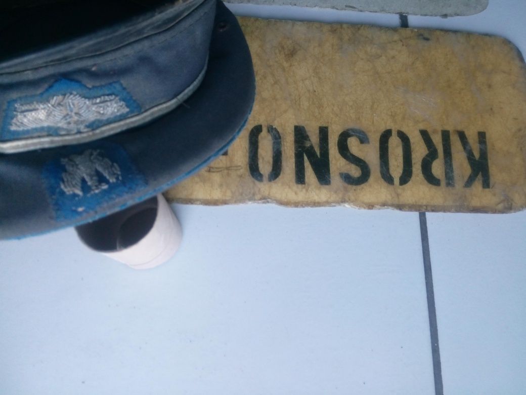 Pks czapka kierowcy zniszczona loty unikat  bezpośrednio znaleziony w