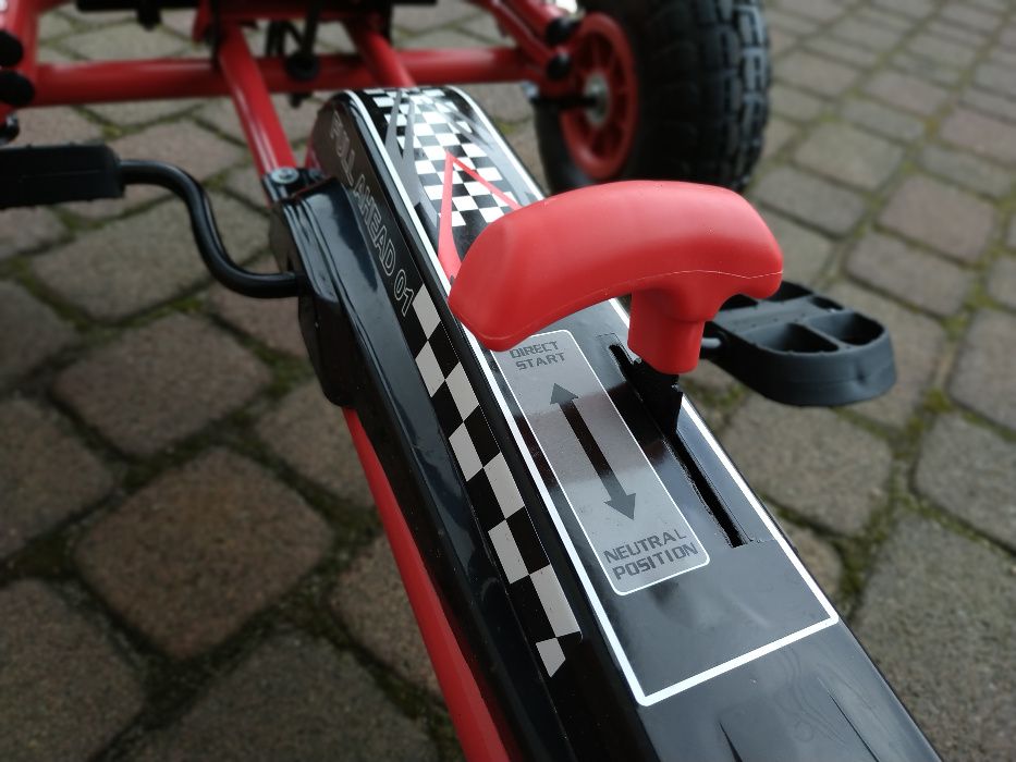 Gokart dla Dziecka Na pedały # Pompowane Koła # Mocna Rama
