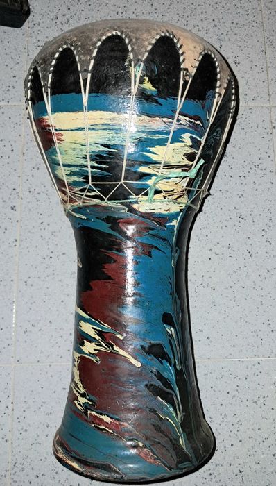 Tambor artesanal decorativo