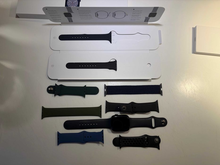 Apple Watch 8 45mm GPS Północ | Idealny | Bateria 98% | Zestaw Opasek