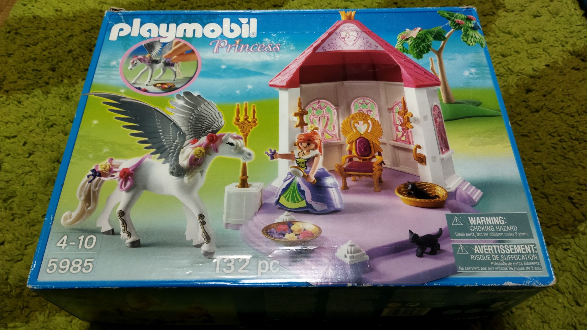 2 zestawy: Playmobil 5985 Princess księżniczka z pegazem i Śpiewaczka