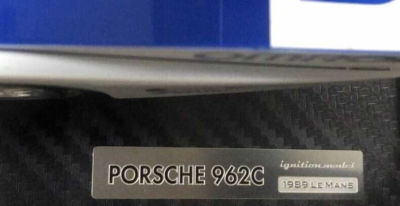 Porsche 962C #55 OMRON 1989 24h Le Mans Ignition Model 1:18